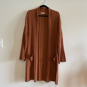 Madewell | long open sweater (27% wool)